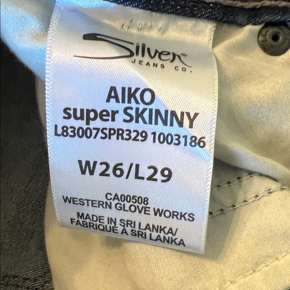 Dark Blue Women’s Skinny Jeans - Silver - Picture 6 of 6